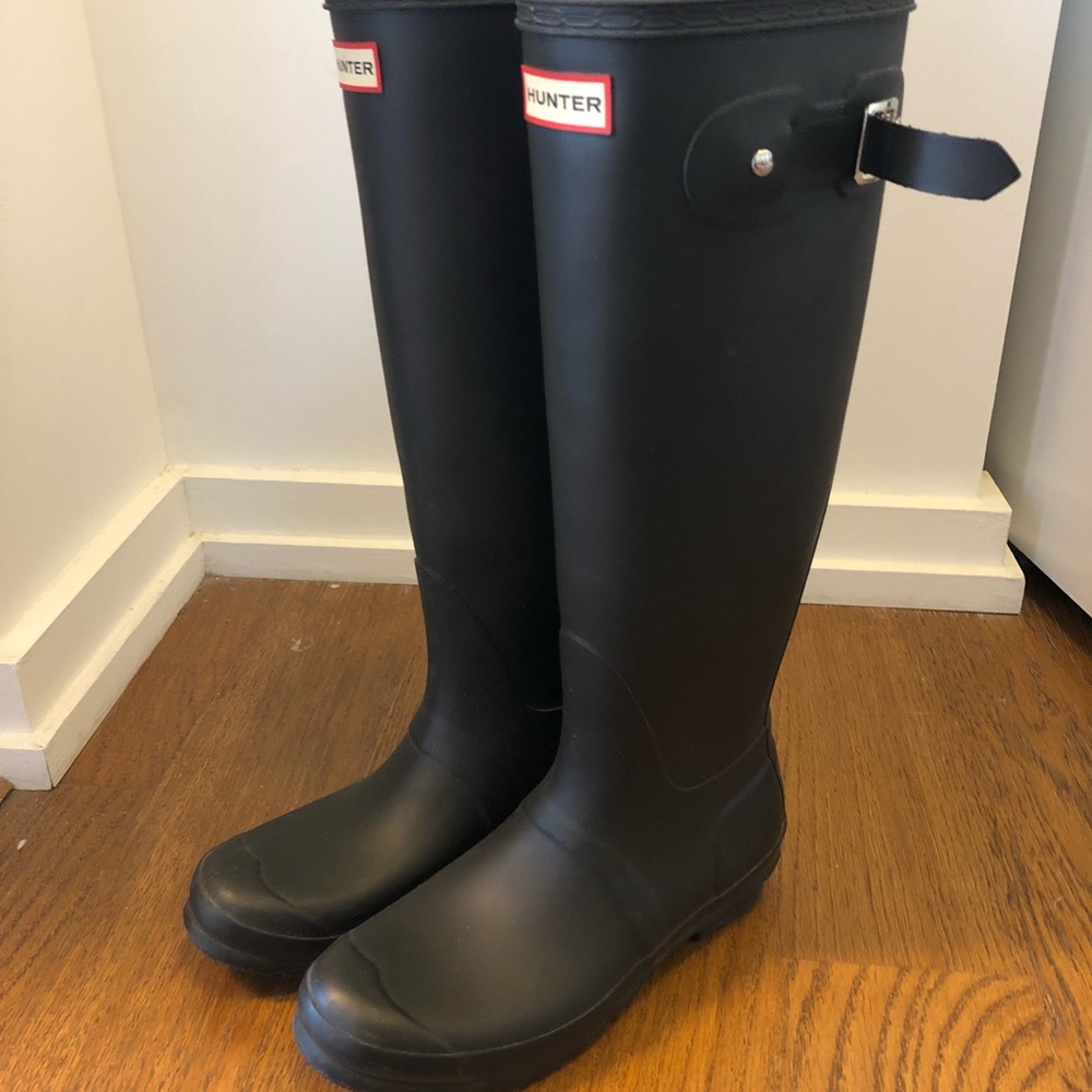 Hunter Tall Black Rainboots